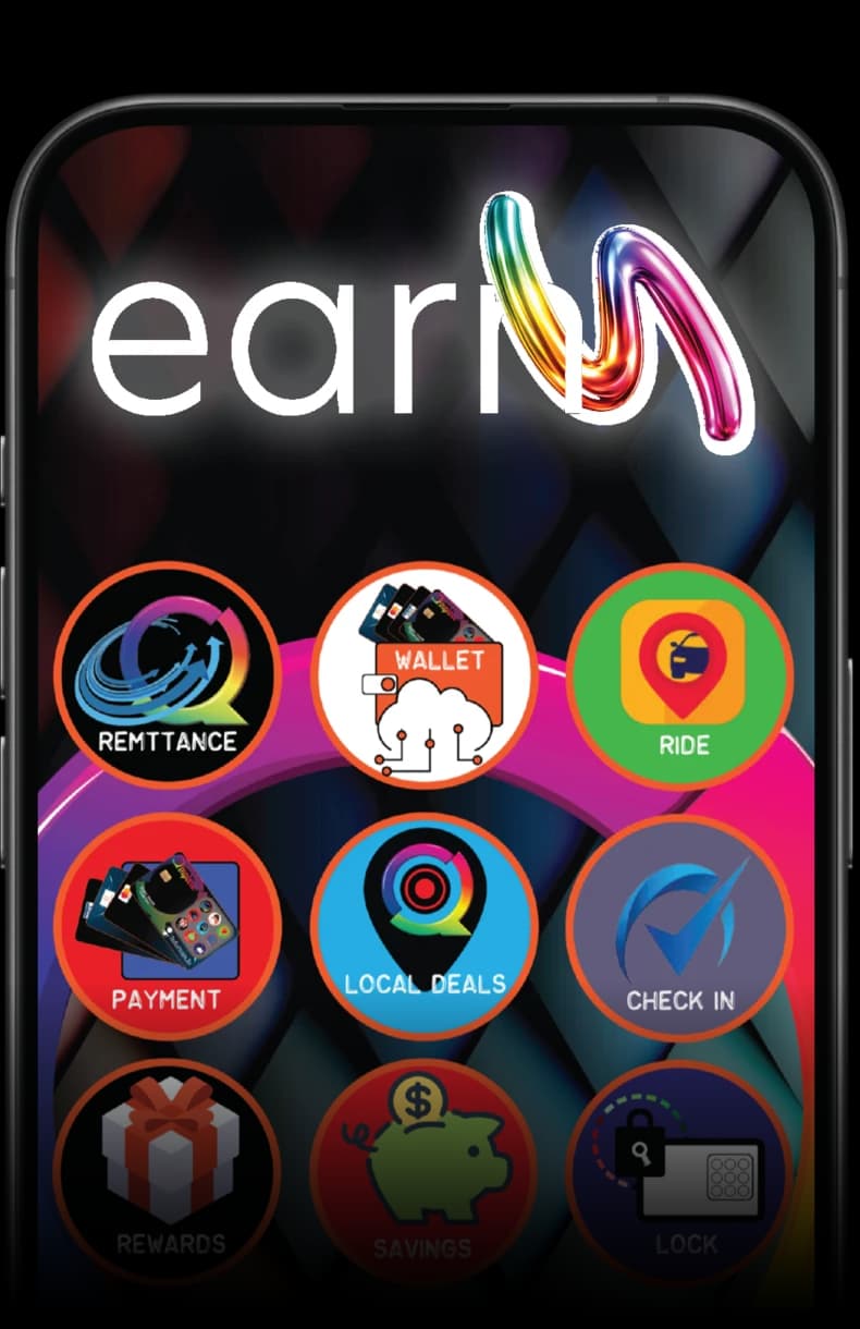 The Earnva app on a phone